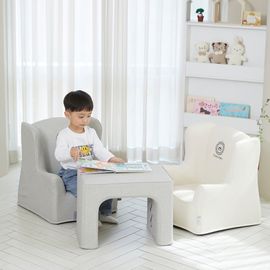 [Lieto Baby] COCO LIETO Prine Toddler Sofa Table Set Baby Desk Chair_Eco-friendly fabric, high-density PU foam, waterproof, streamlined design_Made in Korea